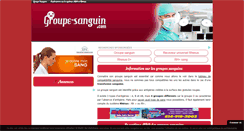 Desktop Screenshot of groupe-sanguin.com